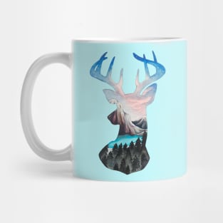 Forest Deer Head Mug